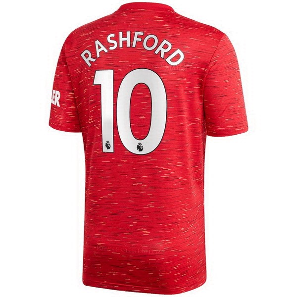 Trikot Manchester United NO.10 Rashford Heim 2020-21 Rote Fussballtrikots Günstig
